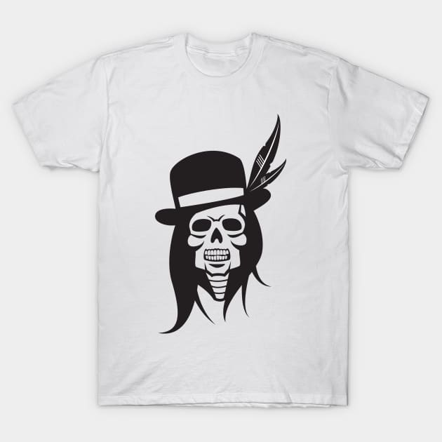 Indian Chief Skull T-Shirt by MonkeyBusiness